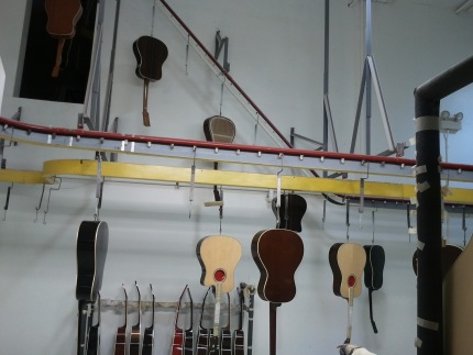 Gibson Guitars - Nitro lacquer drying carousel